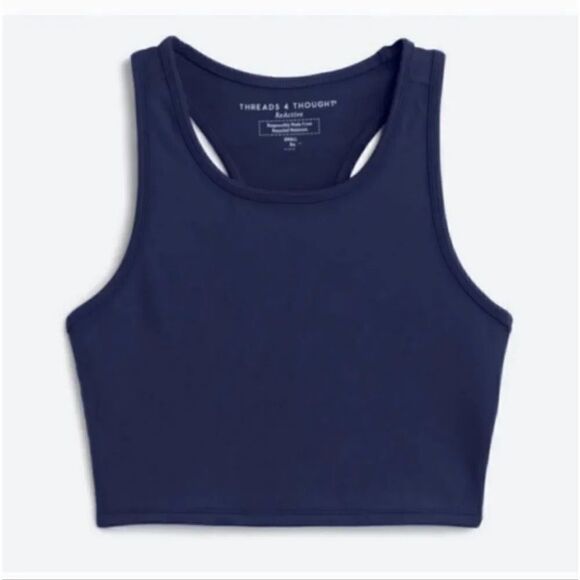 NEW Threads 4 Thought Core ReActive Racerback Sports Bra in Navy Blue Size XS - Picture 10 of 10